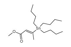 methyl (2E)-3-(tributylstannyl)but-2-enoate Structure