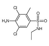 4-amino-3,5-dichloro-N-ethyl-2-methylbenzenesulfonamide Structure