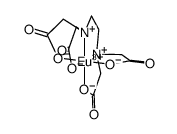 europium(III) ethylenediaminetetraacetate(1-) Structure