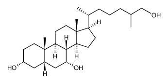 cholestane-3,7,26-triol Structure