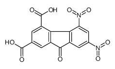 5,7-dinitro-9-oxofluorene-2,4-dicarboxylic acid结构式