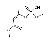 3-(hydroxy-methoxy-phosphoryloxy)-trans-crotonic acid methyl ester Structure