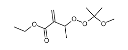 ethyl 2-<1-<(1-methoxy-1-methylethyl)peroxy>ethyl>propenoate Structure