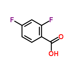 2,4-二氟苯甲酸结构式