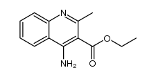 Ethyl 4-amino-2-methylquinoline-3-carboxylate Structure