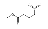 Butanoic acid, 3-Methyl-4-nitro-, Methyl ester Structure