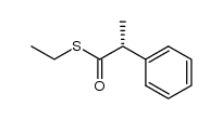 S-ethyl (R)-(-)-2-phenyl-thiopropionate Structure