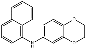 6-(1-萘氨基)-1,4-苯并二恶烷结构式