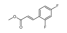 (E)-Methyl 3-(2,4-Difluorophenyl)Acrylate Structure