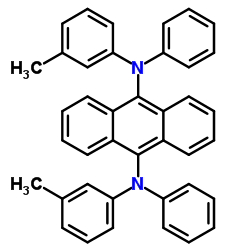 9,10-双[N-(间甲苯基)苯氨基]蒽结构式