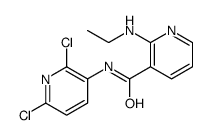N-(2,6-dichloropyridin-3-yl)-2-(ethylamino)pyridine-3-carboxamide structure