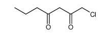 2,4-Heptanedione,1-chloro-结构式