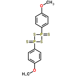2,4-Bis(4-methoxyphenyl)-1,3,2,4-dithiadiphosphetane 2,4-disulfide Structure