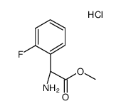 (±)-2-(2-fluorophenyl)glycine methyl ester hydrochloride Structure