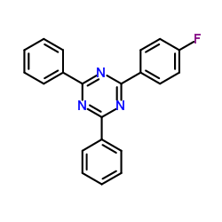 2-(4-氟苯基)-4,6-二苯基-1,3,5-三嗪结构式