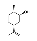 (1S,2R,5R)-2-Methyl-5-isopropenylcyclohexanol结构式