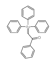 1-phenyl-2-triphenylarsoranylidene-ethanone结构式
