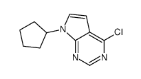 4-CHLORO-7-CYCLOPENTYL-7H-PYRROLO[2,3-D]PYRIMIDINE Structure