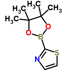1,3-噻唑-2-硼酸频哪醇酯结构式