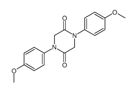 1,4-bis(4-methoxyphenyl)piperazine-2,5-dione Structure