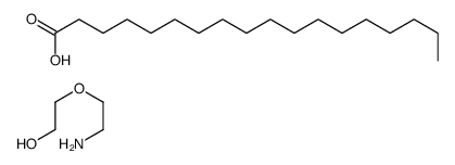 2-(2-aminoethoxy)ethanol,octadecanoic acid Structure