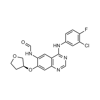 (S)-N-(4-((3-氯-4-氟苯基)氨基)-7-((四氢呋喃-3-基)氧基)喹唑啉-6-基)甲酰胺(阿法替尼杂质)结构式