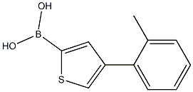 4-(2-Tolyl)thiophene-2-boronic acid结构式
