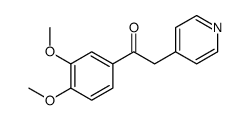 1-(3,4-dimethoxyphenyl)-2-pyridin-4-ylethanone Structure