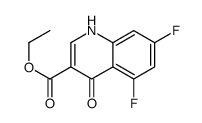 5,7-Difluoro-4-hydroxyquinoline-3-carboxylic acid ethyl ester Structure