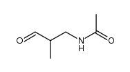 2-methyl-3-(acetylamino)propanal Structure