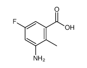 3-Amino-5-fluoro-2-methylbenzoic acid结构式
