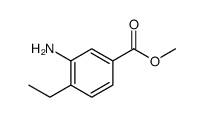 3-氨基-4-乙基苯甲酸甲酯结构式