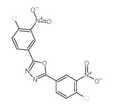 1,3,4-Oxadiazole,2,5-bis(4-chloro-3-nitrophenyl)-结构式