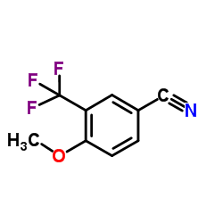4-甲氧基-3-三氟甲基苯甲腈结构式