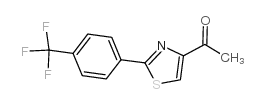 1-[2-[4-(三氟甲基)苯基]-1,3-噻唑-4-基]-1-乙酮结构式