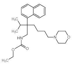 Carbamic acid,[2-(1-methylethyl)-6-(4-morpholinyl)-2-(1-naphthalenyl)hexyl]-, ethyl ester(9CI)结构式