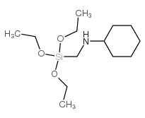 (cyclohexylaminomethyl)triethoxysilane structure