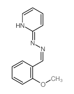 Benzaldehyde,2-methoxy-, 2-(2-pyridinyl)hydrazone Structure