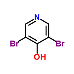 3,5-二溴吡啶-4(1H)-酮结构式