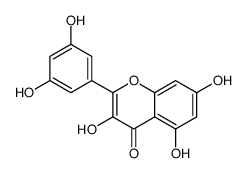 2-(3,5-dihydroxyphenyl)-3,5,7-trihydroxychromen-4-one结构式