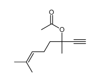 3,7-dimethyloct-6-en-1-yn-3-yl acetate structure
