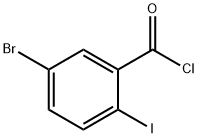 5-溴-2-碘苯甲酰氯结构式