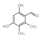 Benzaldehyde,4,6-dihydroxy-2,3-dimethyl-结构式