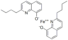 Iron(II)bis(2-butylquinoline-8-olate) Structure