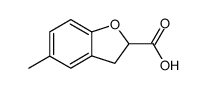 5-methyl-2,3-dihydrobenzofuran-2-carboxylic acid结构式