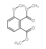 1,2-Benzenedicarboxylicacid, 3-methoxy-, 1,2-dimethyl ester结构式