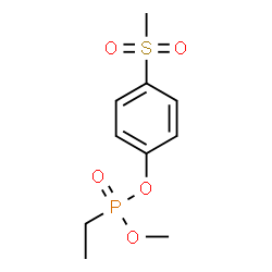 Ethylphosphonic acid methyl 4-(methylsulfonyl)phenyl ester Structure