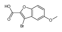 3-溴-5-甲氧基苯并呋喃-2-羧酸结构式