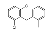 1,3-dichloro-2-[(2-methylphenyl)methyl]benzene结构式