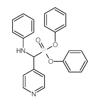 (苯基氨基)(吡啶-4-基)甲基磷酸二苯酯结构式